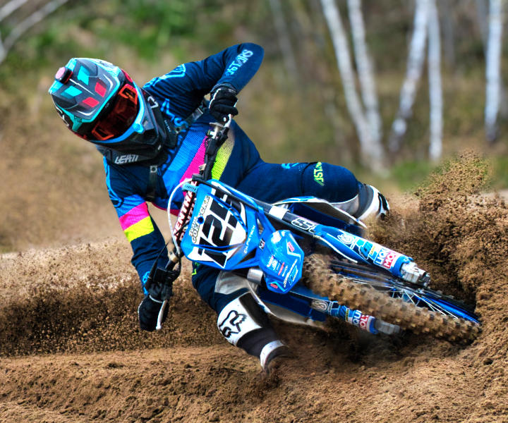 developer riding motocross